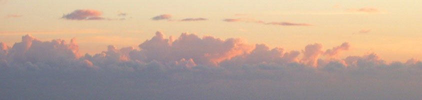 Photograph of clouds at sunset